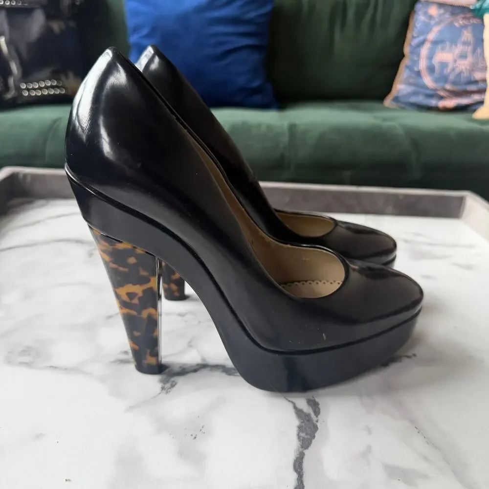 Stella McCartney Corinne Black Platform Pumps Size 37.5